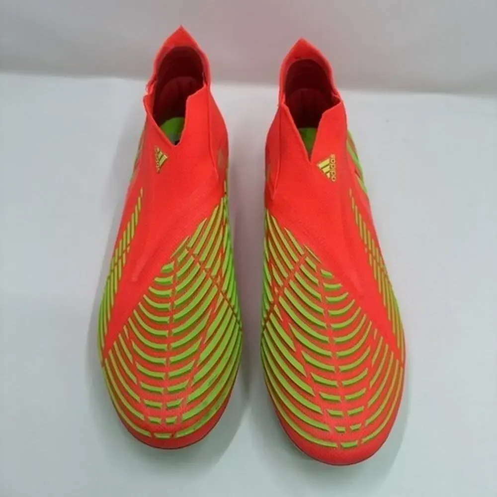 adidas Men’s 10 Predator Edge+ SG Soccer Cleats Solar Red/Green GW1038